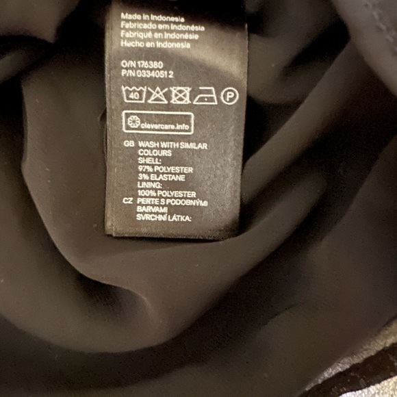 NWT H&M Black Dress Size 4 - Picture 5 of 7